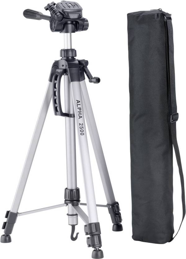 Cullmann Alpha 2500 trojnohý statív  Min./max.výška=63 - 165 cm strieborná vr. púzdra