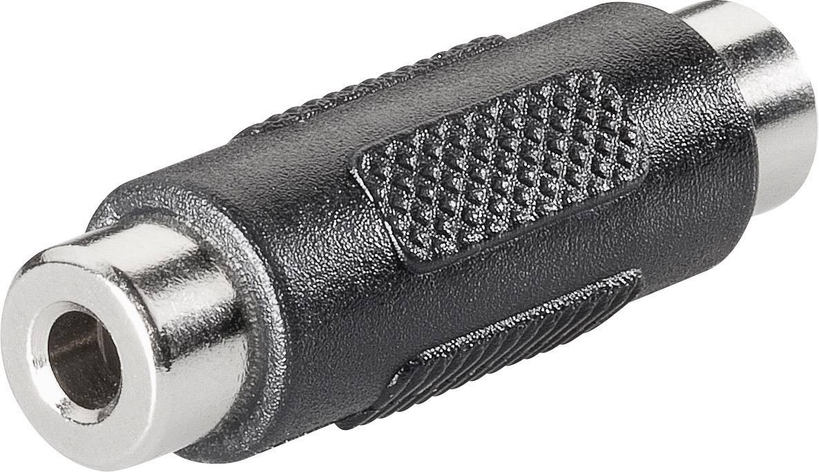 BKL Electronic 1102046 1102046 Jack Audio Adattatore [1x Presa jack da 3.5 mm - 1x Presa jack da 3.5 mm] Nero