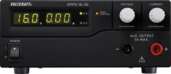 VOLTCRAFT DPPS-16-30 laboratórny zdroj s nastaviteľným napätím, 1 - 16 V/DC, 0 - 30 A, 480 W, USB, možné programovať, výstup 1 x, DPPS-16-30
