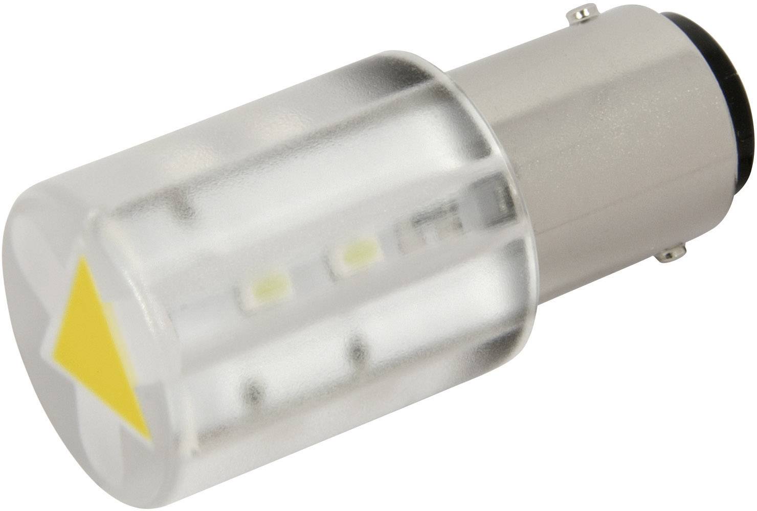 CML 18561232 Luce di segnalazione a LED Giallo BA15d 230 V/AC 100 mcd