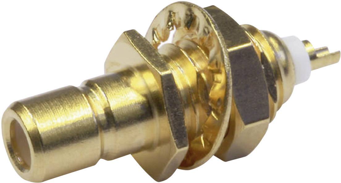 Telegärtner 100024840 100024840 SMB konektor zástrčka, vstaviteľná vertikálna 50 Ω 1 ks