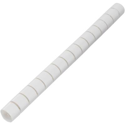 TRU COMPONENTS TC-MX-KLT15WE203 špirálový káblový oplet 15 mm (max) biela 5 m