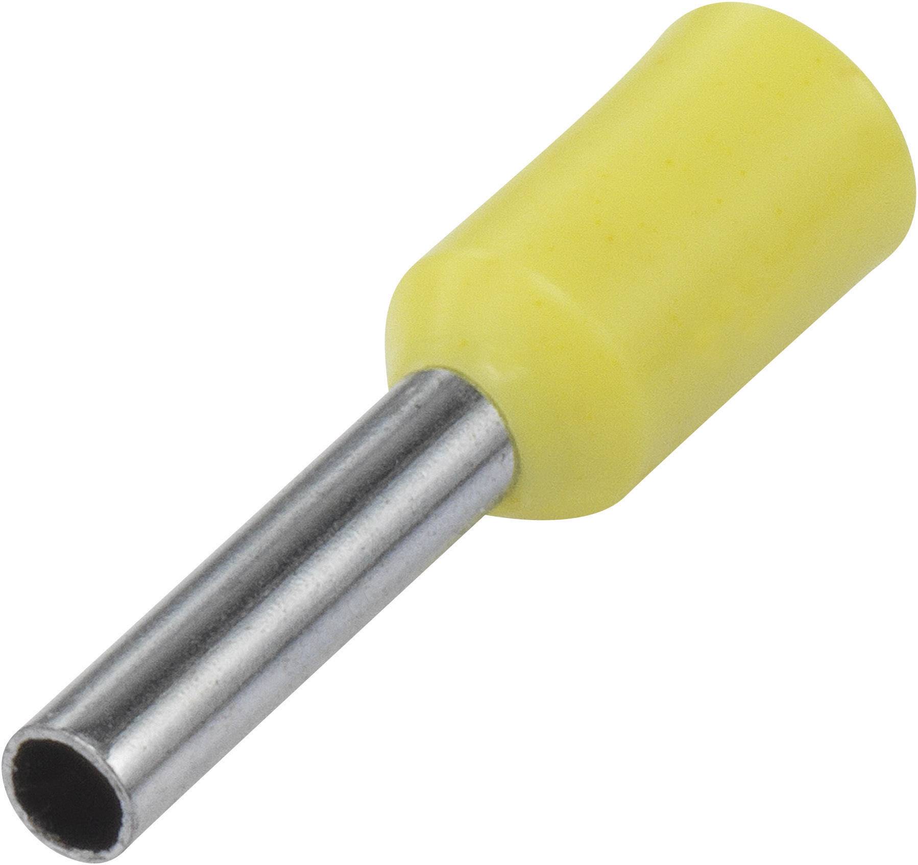 TRU COMPONENTS TC-9163716 Kabelsko 0.3 mm² Delvist isoleret Gul 100 stk