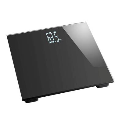 Digitálna váha s lesklým povrchom ukazuje '68,5 kg'.