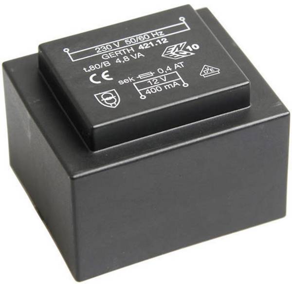 Gerth PT423002 transformátor do DPS 1 x 230 V 2 x 15 V/AC 4.80 VA 160 mA