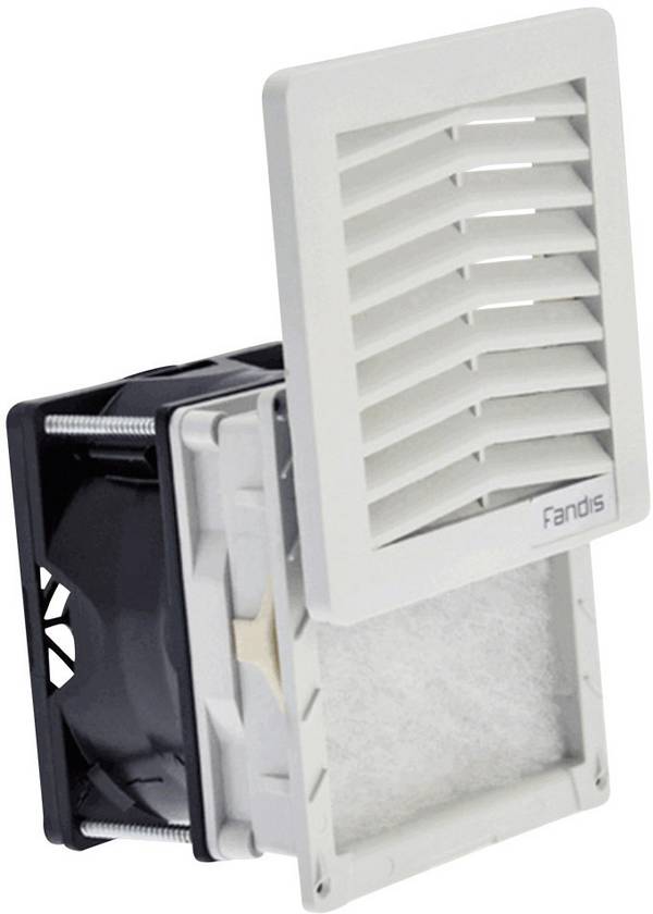 Fandis FF08GA230UF ventilátor pre skriňové rozvádzače 230 V/AC, 12 W, (š x v x h) 106.5 x 106.5 x 72.8 mm, 1 ks