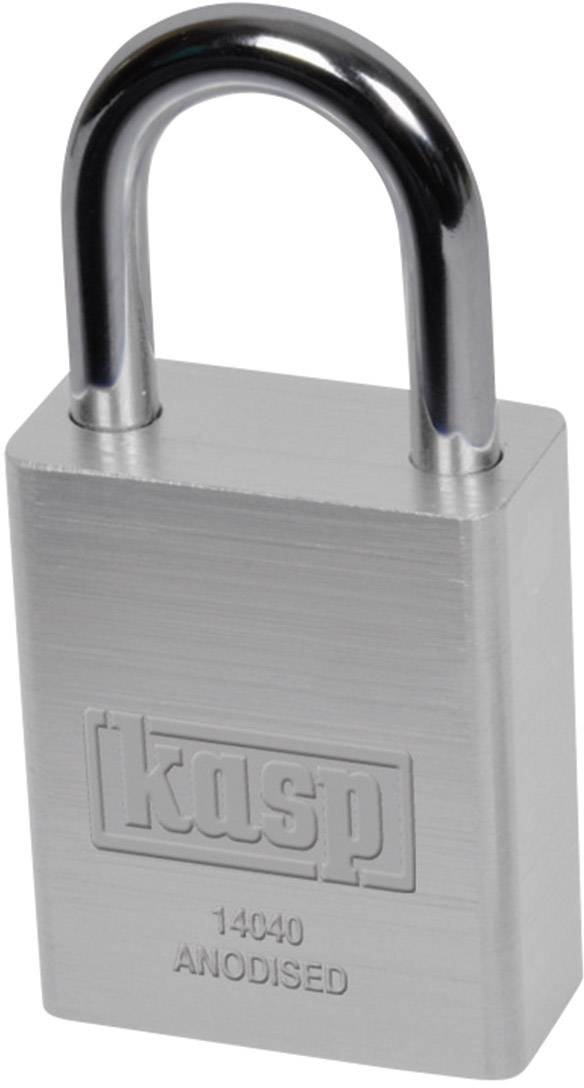 Kasp K14040SILD visiaci zámok 38 mm zámky s rôznymi kľúčmi strieborná-0