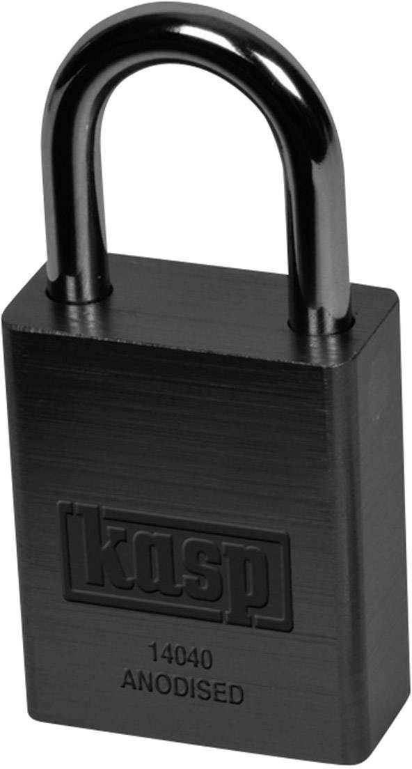 Kasp K14040BLAD visiaci zámok 38 mm zámky s rôznymi kľúčmi čierna-0