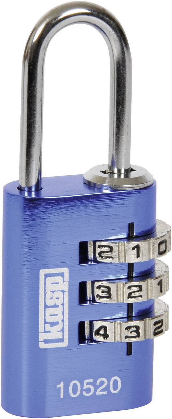 Kasp K10520BLUD visiaci zámok 20 mm    modrá na heslo