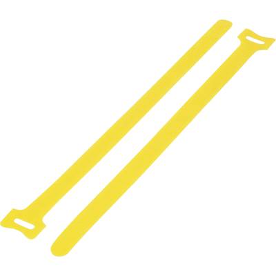TRU COMPONENTS TC-MGT-150MYW203 káblový manažér na suchý zips na spojovanie háčiková a flaušová časť (d x š) 150 mm x 10