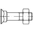 TOOLCRAFT 111777 Undersænkede firkantede skruer M10 25 mm Udvendig sekskant DIN 608 Stål 200 stk