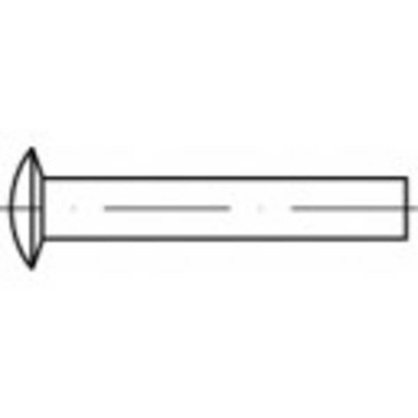 TOOLCRAFT 112343 nit so šošovkovitou hlavou (Ø x d) 4 mm x 12 mm    ocel  1000 ks