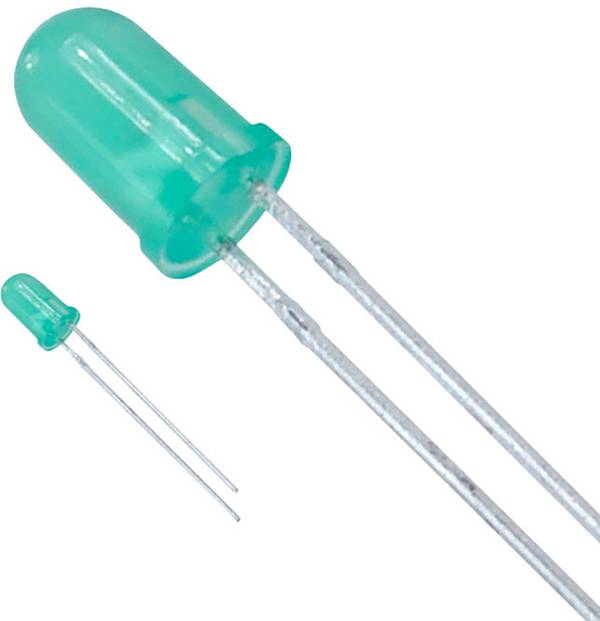 Lite-On LTL-4233 LED s vývodmi zelená guľatý 5 mm 19 mcd 36 ° 30 mA 2.1 V