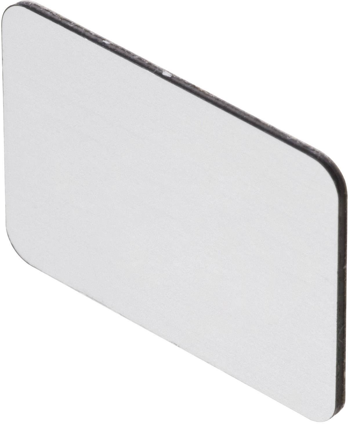 Obdĺžnikový, plochý, strieborný RFID štít pre karty. Je zaoblený v rohoch a slúži na tienenie RFID signálov.