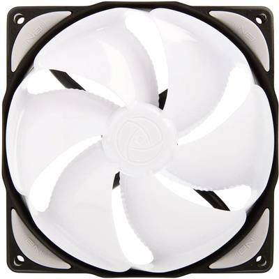 Počítačový ventilátor s piatimi bielymi listami, ktorý chladí vzduch. Slúži na vetranie a reguláciu teploty vnútri počítačovej skrine.