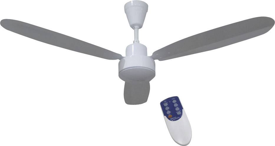 Phaesun CF-RC 12V Ventilatore da soffitto (Ø) 132 cm Bianco con telecomando