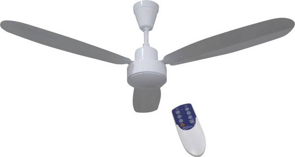 Phaesun CF-RC 12V stropný ventilátor, (Ø) 132 cm, biela, DC167S-52123MB/WH