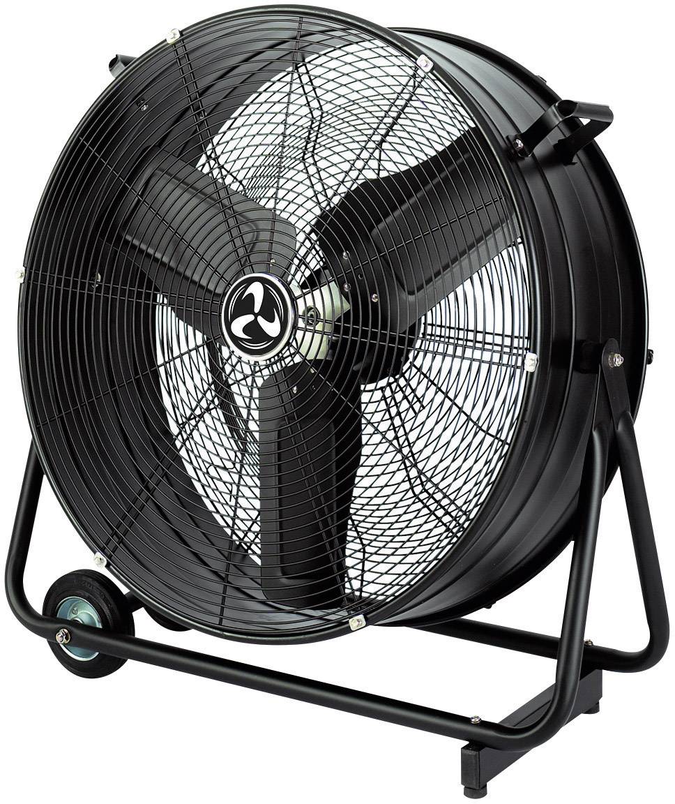 CasaFan DF800 Eco IP54 SL Ventilateur de sol 123 W (Ø x H) 88 cm x 92 cm noir (mat) pivotant 3
