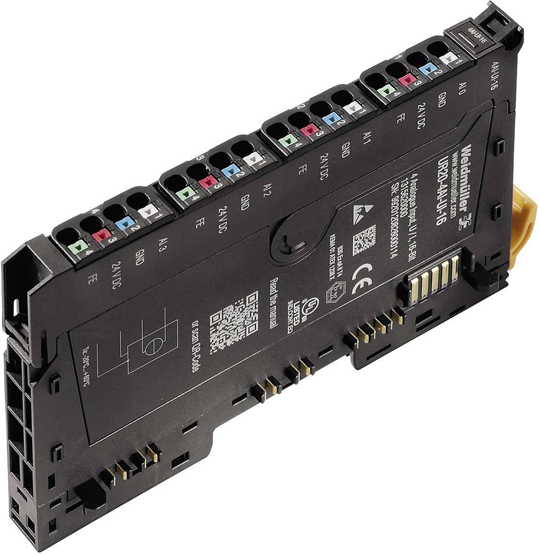 Weidmüller UR20-4AI-UI-16 1315620000 PLC-uitbreidingsmodule 24 V/DC afbeelding