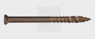 SWG Terrasseskruer 5.5 mm 50 mm T-profil Rustfrit stål A2 termisk garvet 500 stk