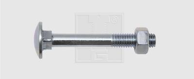 SWG Flade rundhovedskruer M10 40 mm Udvendig sekskant DIN 603 Stål verzinkt 50 stk