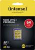 Intenso Premium SDXC karta 64 GB Class 10, UHS-I