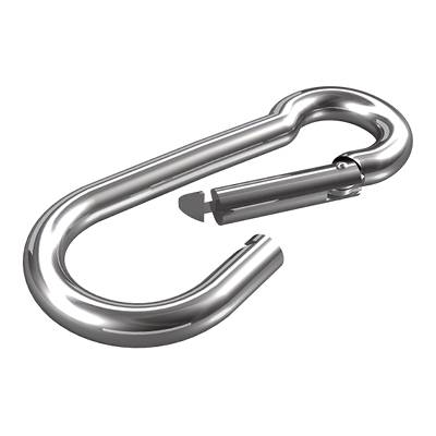 dörner + helmer 4915104 Karabijnhaak roestvrij staal A2 10 mm x 100 mm 1 stuk(s) afbeelding
