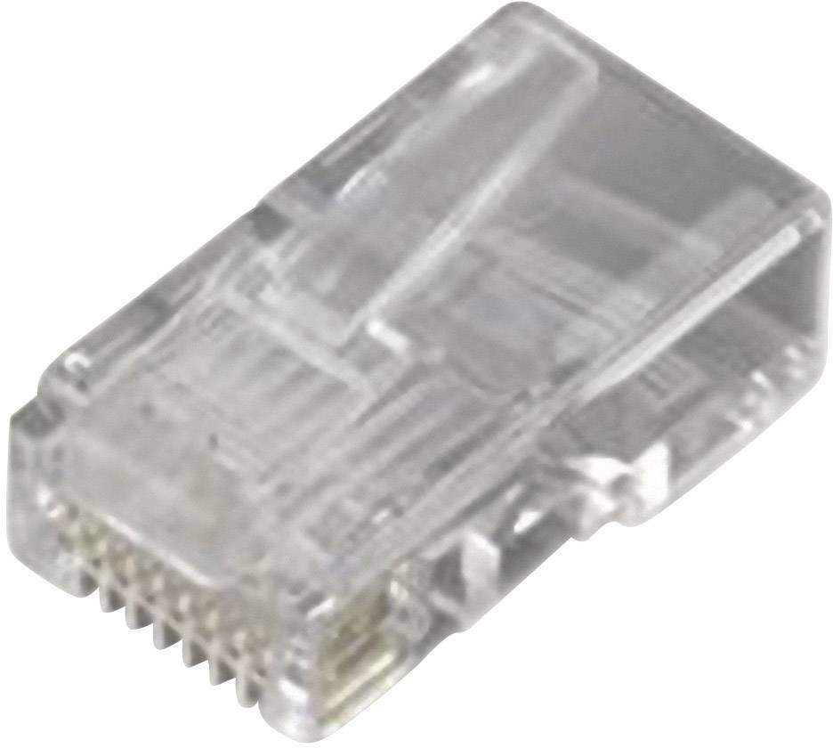 MH Connectors MHRJ458P8CR Connettore modulare RJ45 6510-0104-01 Spina dritta Poli: 8P8C Trasparente 1 pz.