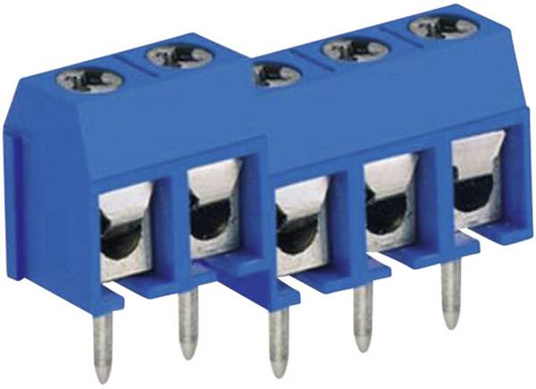 DECA 1216197 skrutkovacia svorka 1.50 mm² Pólov 3 modrá 1 ks