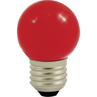 LightMe LM85254 LED  En.trieda 2021 G (A - G) E27 kvapkový tvar 0.8 W červená (Ø x d) 45 mm x 69 mm  1 ks