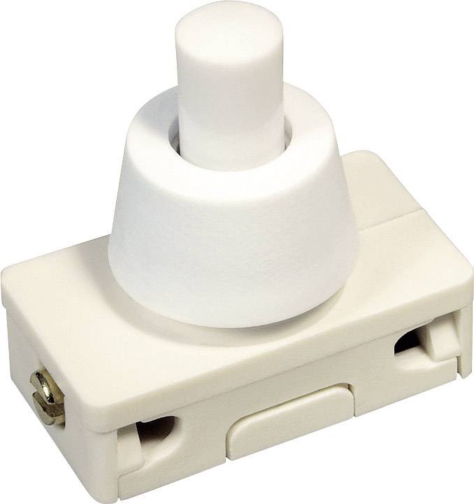 interBär 3030-201.03 3030-201.03 Drukschakelaar 250 V/AC 2 A 1x uit/aan Continu (l x b) 25 mm x 14 mm 1 stuk(s) afbeelding