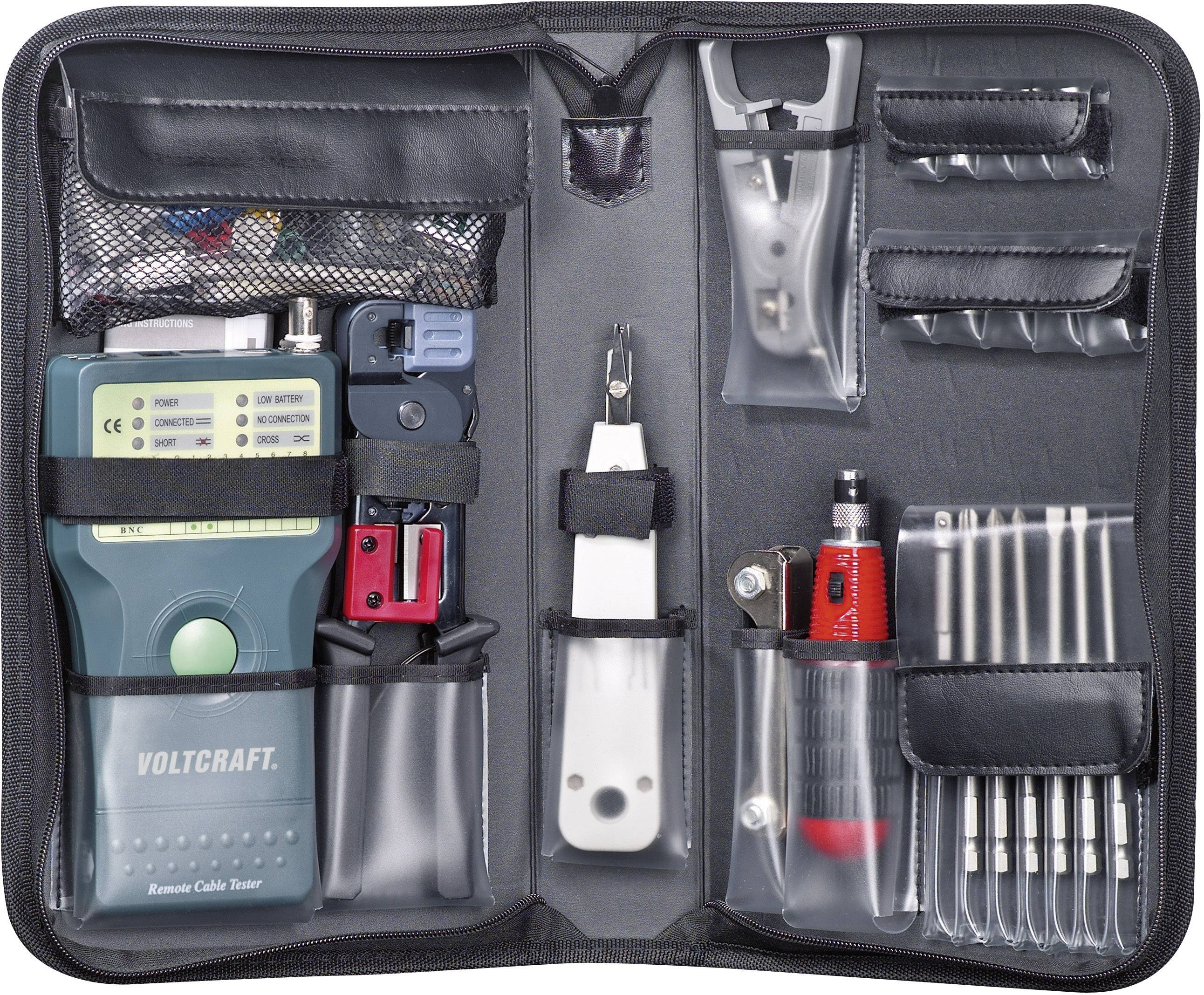 Tester cavi CT-5 VOLTCRAFT CT-5 Adatto per RJ-45, BNC, RJ-11, IEE 1394, USB