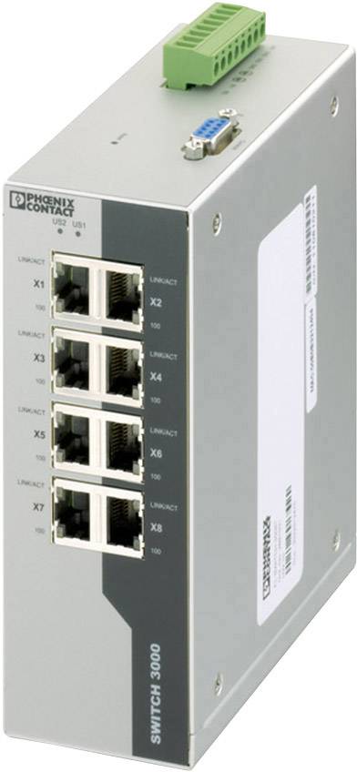 Phoenix Contact FL SWITCH 3008T priemyselný ethernetový switch 10 / 100 MBit/s