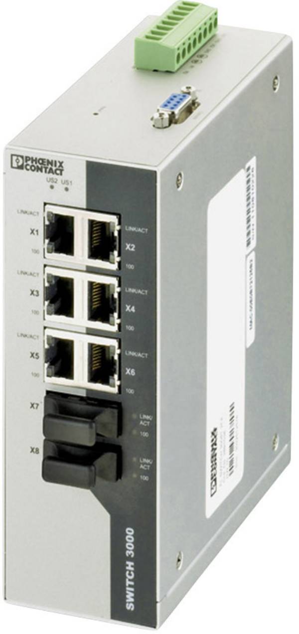 Phoenix Contact FL SWITCH 3006T-2FX SM priemyselný ethernetový switch  10 / 100 MBit/s