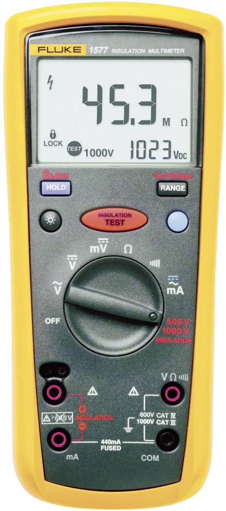 Fluke 1577 Misuratore di isolamento 500 V, 1000 V 600 MΩ