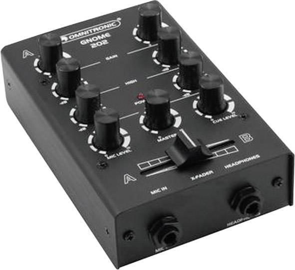 Omnitronic Gnome E-202 2 canali Mixer DJ