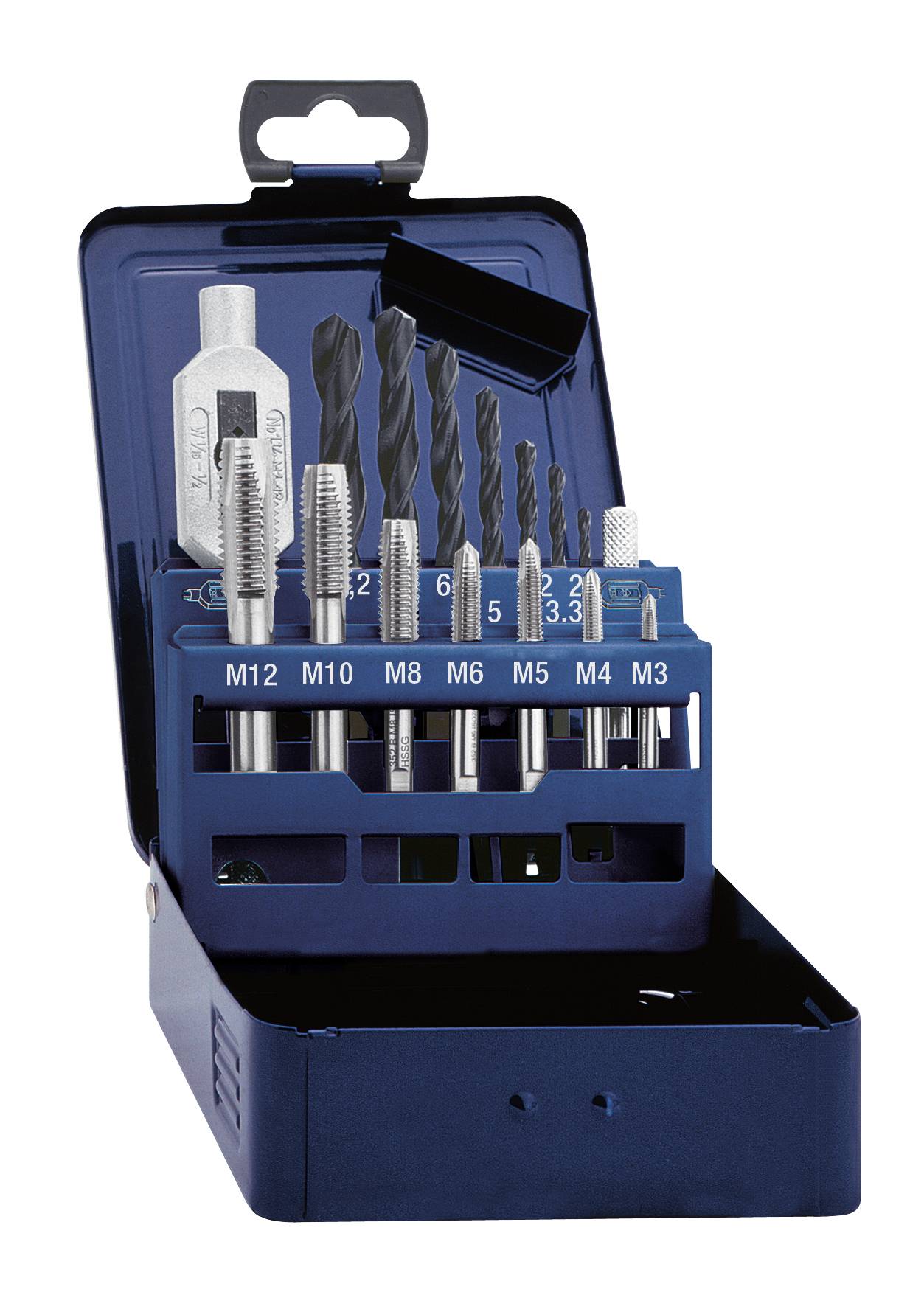 Eventus by Exact 20334 KIT maschi per filettare 15 parti metrica Taglio destrorso DIN 352 HSS 1 KIT