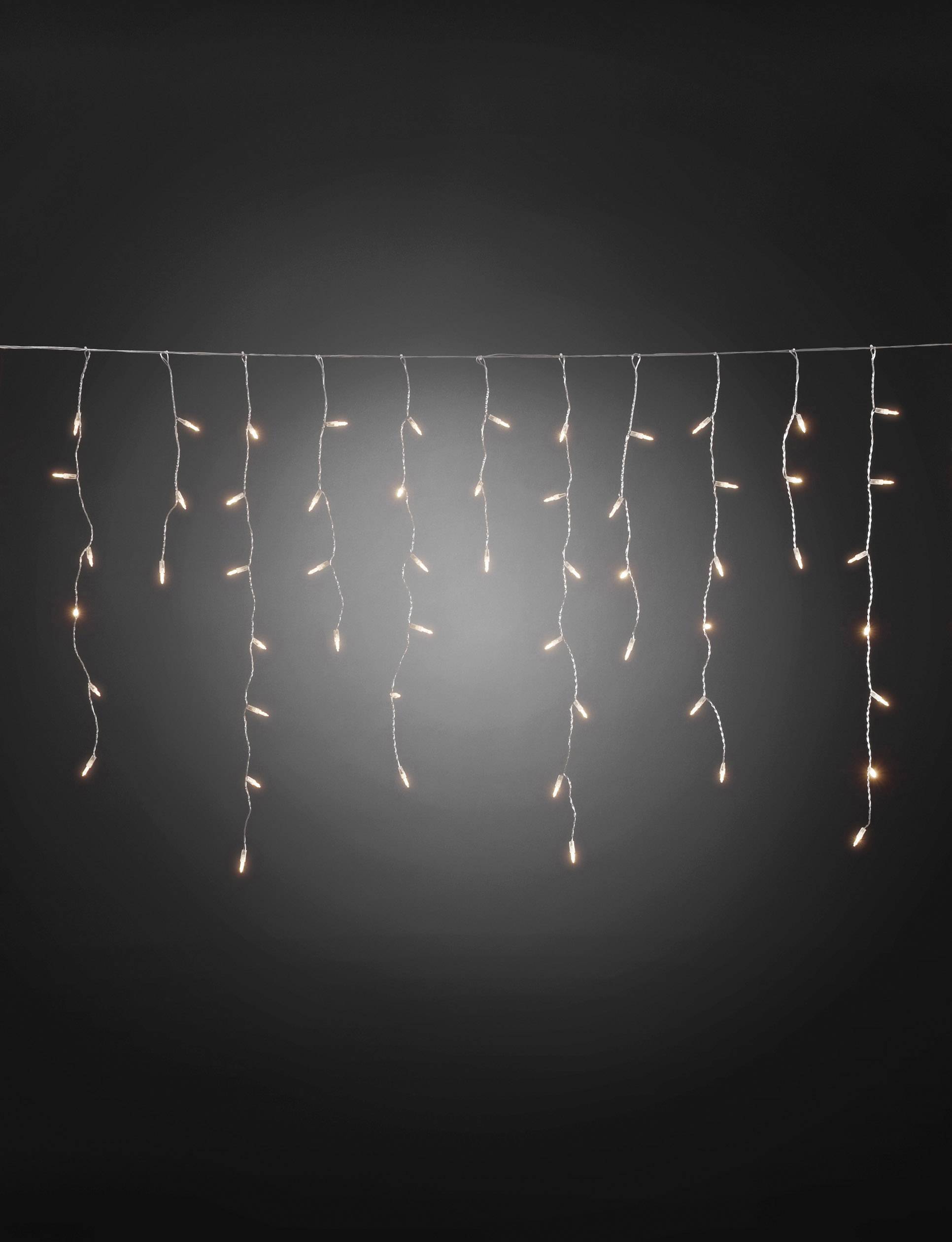 Konstsmide svetelný záves - zmrznuté kvapky vonkajšie 24 V En.trieda 2021: G (A - G) 96 LED teplá biela (d x š x v) 13 m x 300 cm x 75 cm