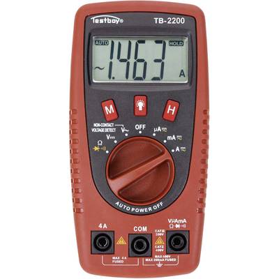 Testboy TB-2200 ručný multimeter, Kalibrované podľa (ISO), CAT II 400 V, CAT III 300 V, displej (counts) 2000, TB-2200-I