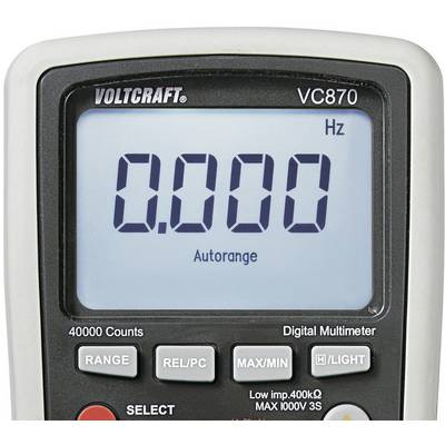 VOLTCRAFT VC870 ručný multimeter, VC870, displej (counts) 40000-9