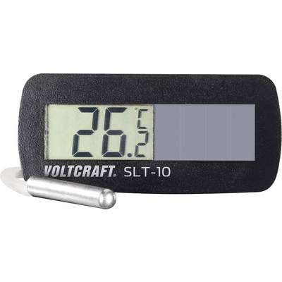 Digitálny teplomer ukazuje teplotu 26,2 stupňov Celzia. Vedľa displeja sa nachádza senzorová sonda.