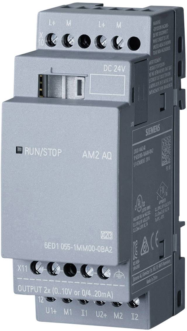 Siemens LOGO! AM2 AQ 0BA2 Modulo espansione PLC 24 V/DC