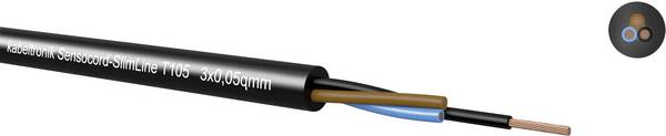 Kabeltronik 2430405T9-100 senzorový kábel Sensocord-SlimLine T105 4 x 0.05 mm² čierna 100 m
