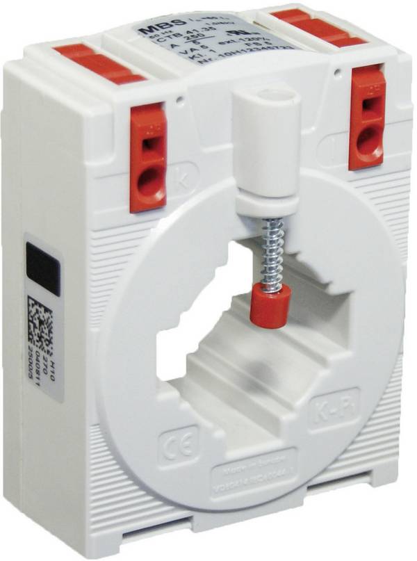 MBS CTB 41.35 75/5A 1,25VA Kl.3 transformátor  Primárny prúd 75 A Sekundárny prúd 5 A Priechodka pre vodič (výška x šírka):32 x 32 mm Ø priechodky vodiče:32 mm zaklapovacie montáž 1 ks