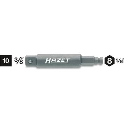 'HAZET' adaptér na nástrčné kľúče s prevodom z 10 mm na 8 mm, vhodný pre 3/8-palcové poháňané náradie.