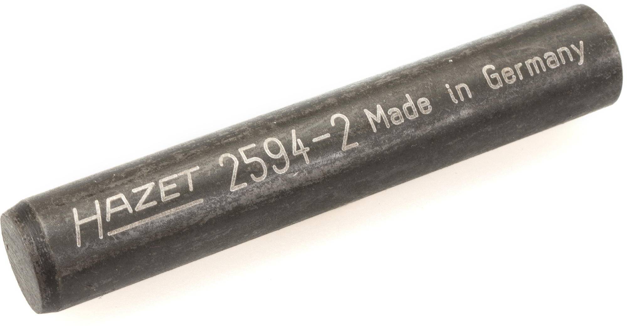 Čierny, valcovitý úderový tŕň s gravírovaným nápisom 'HAZET 2594-2 Made in Germany'.