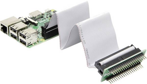 Joy-it RB-CON+01 GPIO kábel Raspberry Pi® [40x GPIO zásuvka - 40x GPIO zásuvka, GPIO zástrčka] 15.00 cm sivá