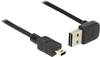 Delock USB kábel USB 2.0 USB-A zástrčka, USB Mini-B zástrčka 2.00 m čierna obojstranne zapojiteľná zástrčka, pozlátené kontakty, UL certifikácia 83544
