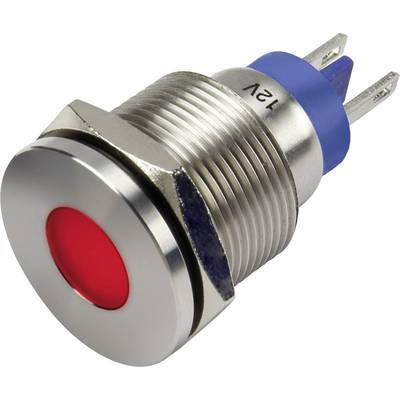 TRU COMPONENTS 1302112 indikačné LED červená 12 V/DC GQ19F-D / J / R / 12V / S