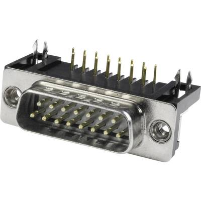 econ connect ST9WB/9G D-SUB kolíková lišta 90 ° Pólov: 9 spájkovacie piny 1 ks Tray